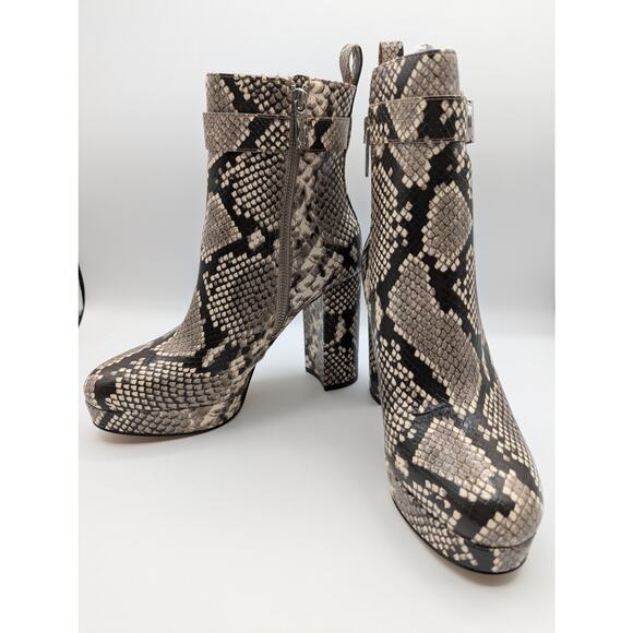 Michael Kors Parker Leather Platform Boot - Picture 1 of 11